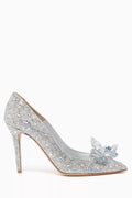 Avril Crystal Covered Suede Pumps