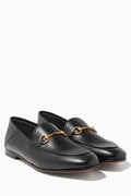 Black Brixton Leather Loafers
