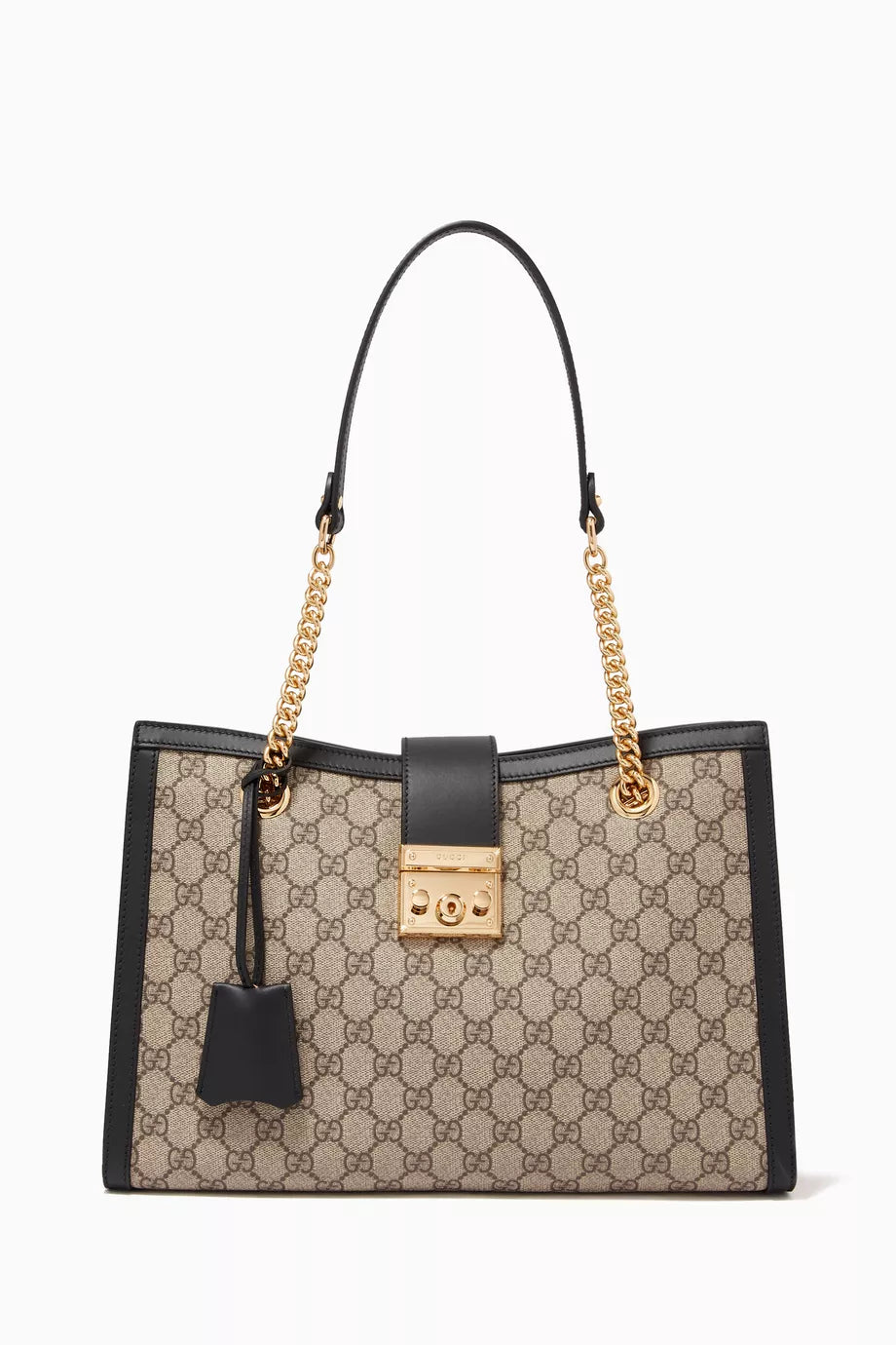 Medium Padlock GG Shoulder Bag in Canvas