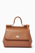 Medium Sicily Bag in Dauphine Leather
