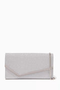 Emmie Clutch in Fine Glitter Leather
