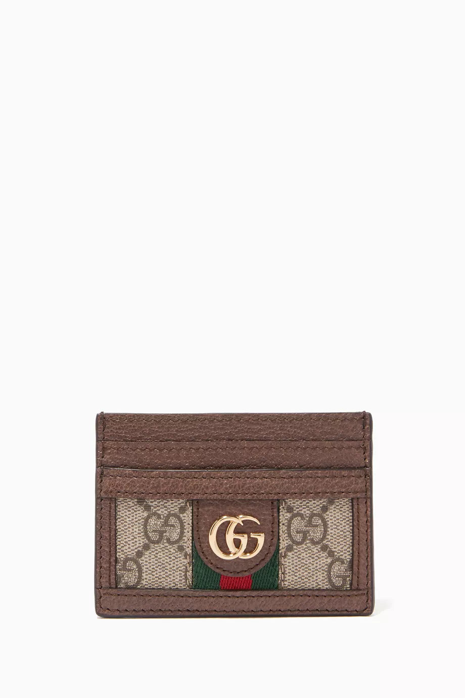 Beige Ophidia GG Card Case