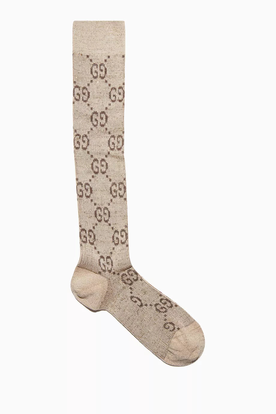 GG Socks in Lamé Stretch Cotton