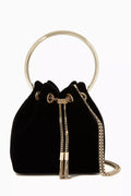 Bon Bon Metal Handle Velvet Bag