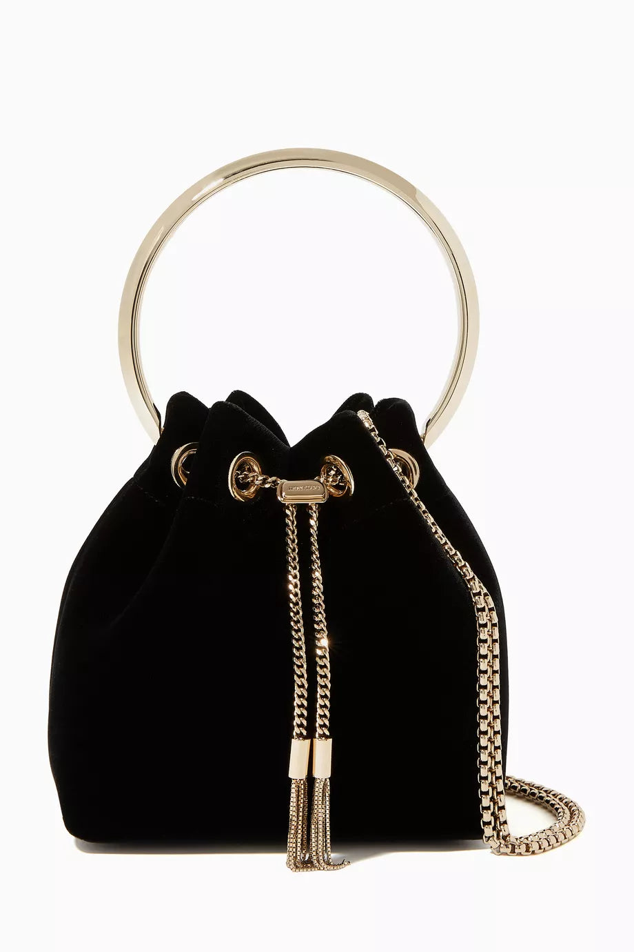 Bon Bon Metal Handle Velvet Bag