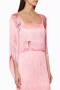 Delta Fringed Cropped Top