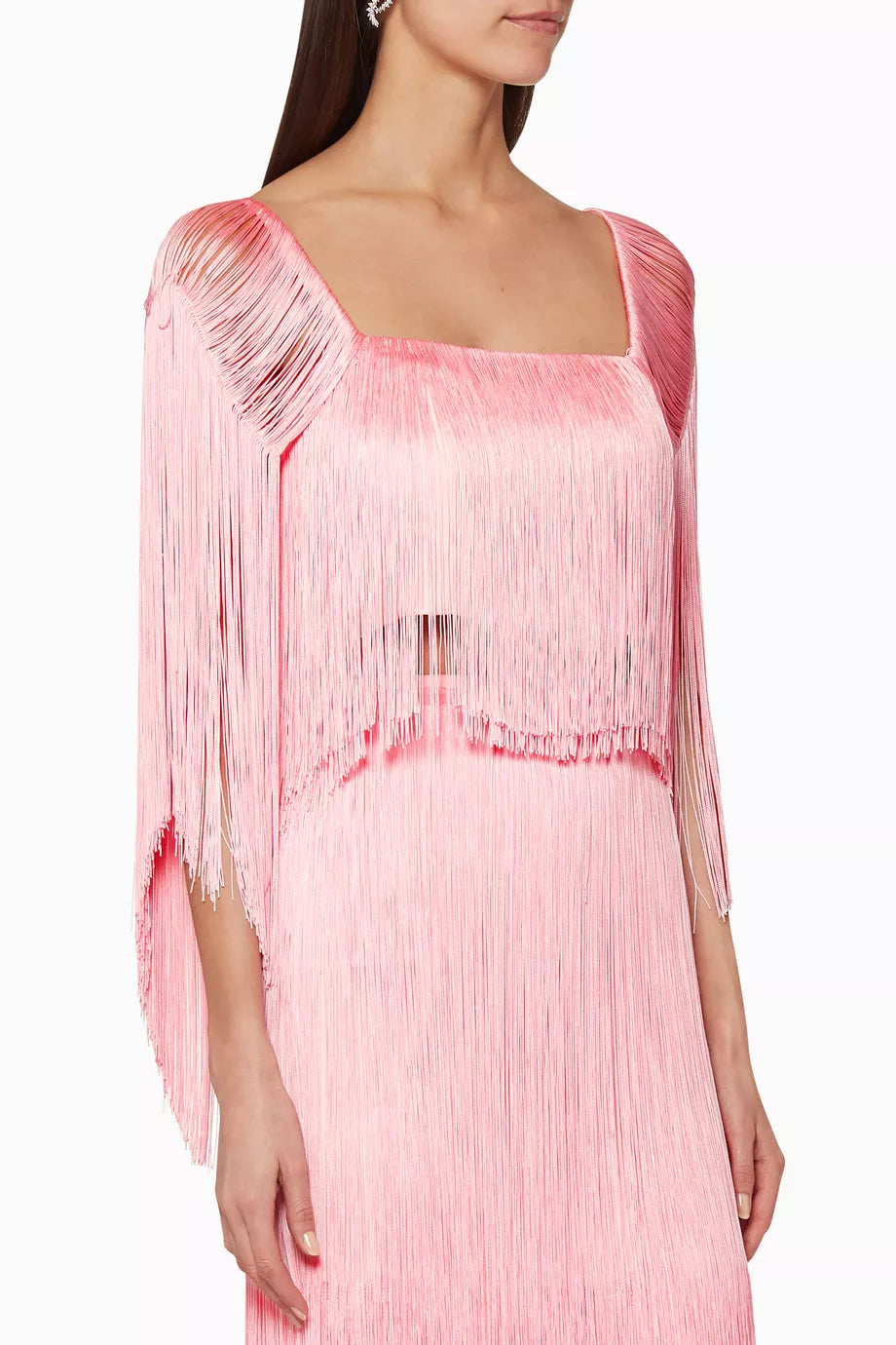 Delta Fringed Cropped Top