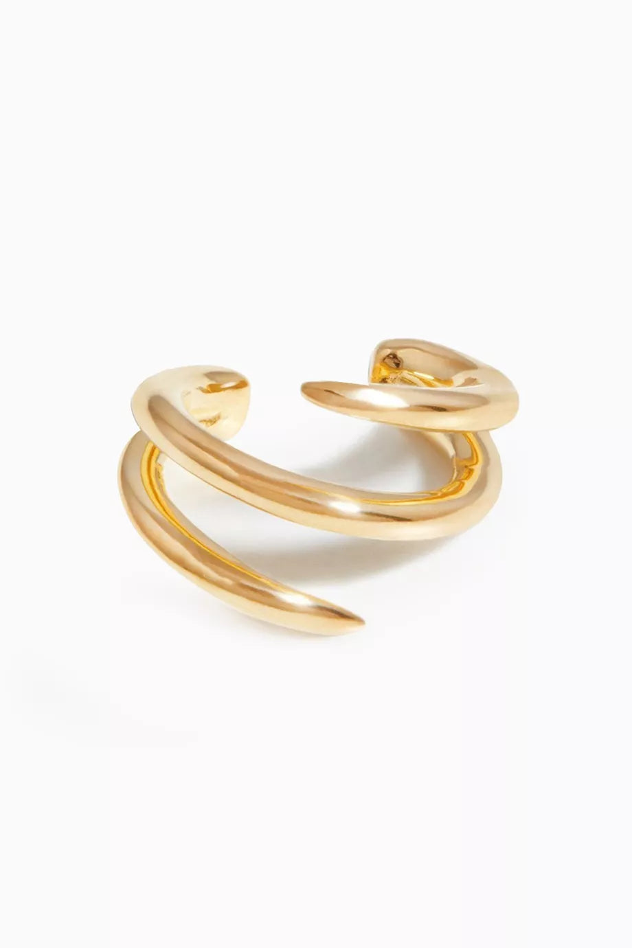 Claw Lacuna Single Ear Cuff in 18kt Gold Vermeil Plated Silver