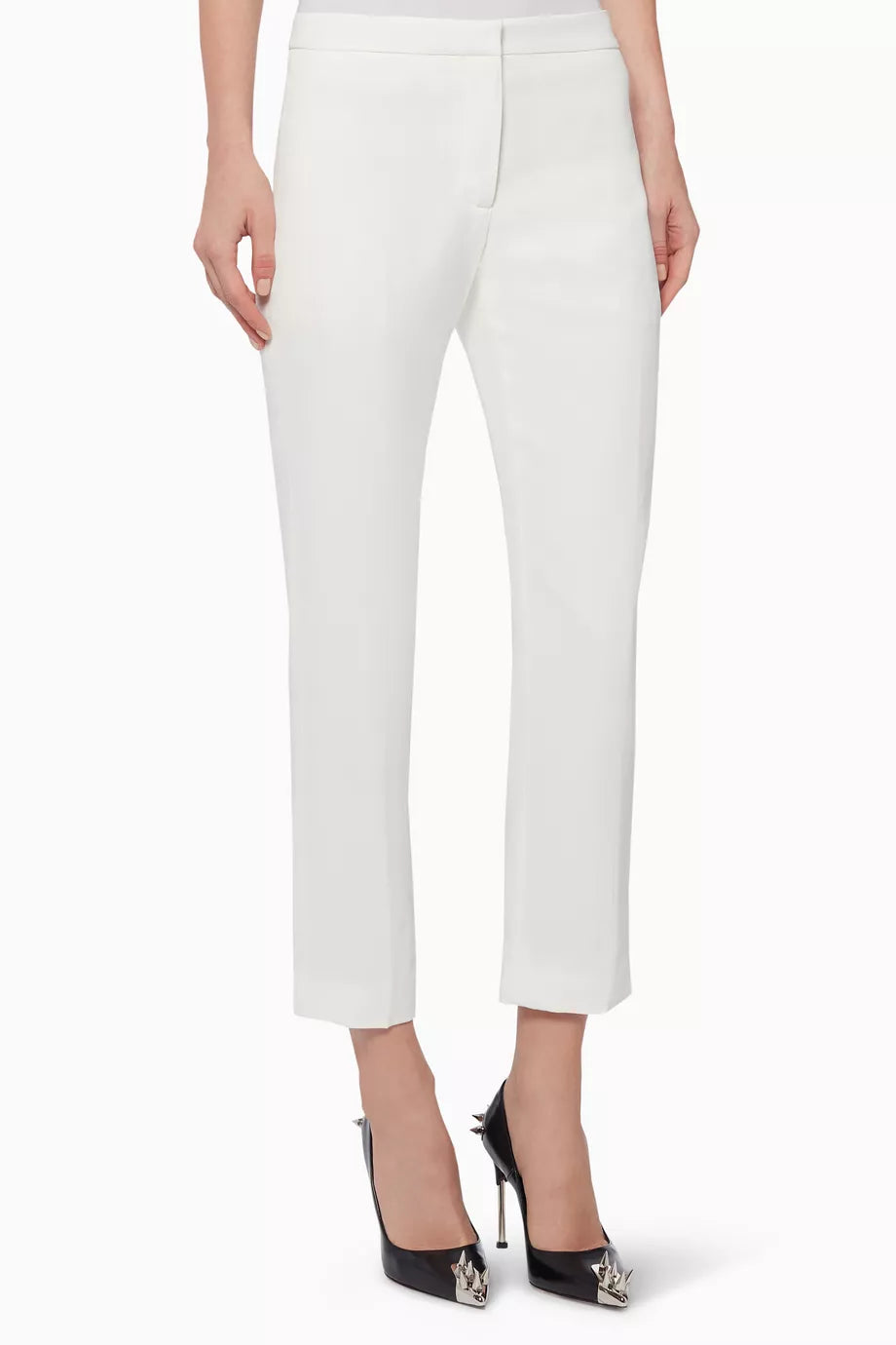 Leaf Crepe Cigarette Pants