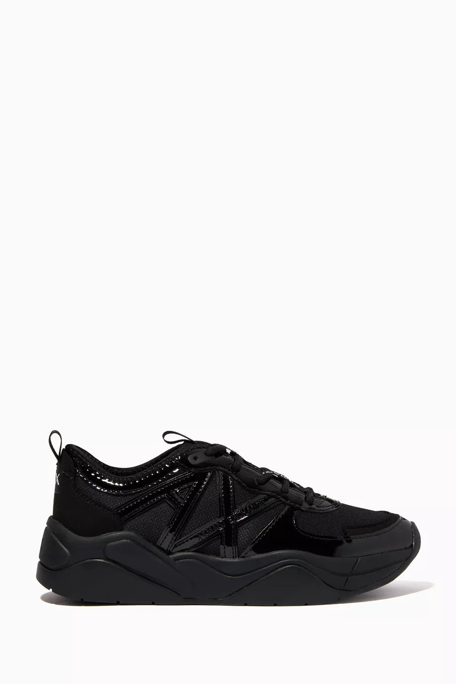 AX Icon Sneakers in Saffiano Faux Leather