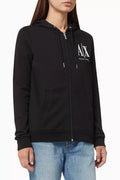 Icon Logo Zip Hoodie in Cotton