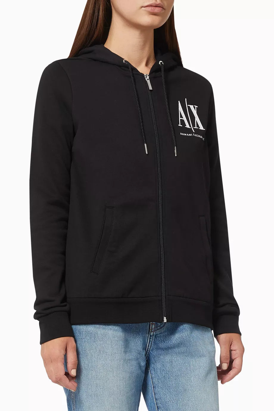 Icon Logo Zip Hoodie in Cotton