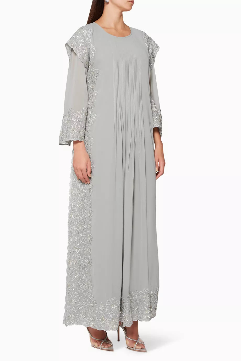 Embroidered Belted Jalabiya