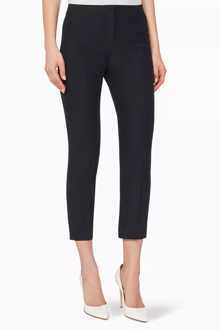 Leaf Crepe Cigarette Pants