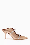 Maureen 70 Mules in Metallic Nappa