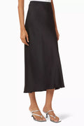 Bar Silk Midi Skirt