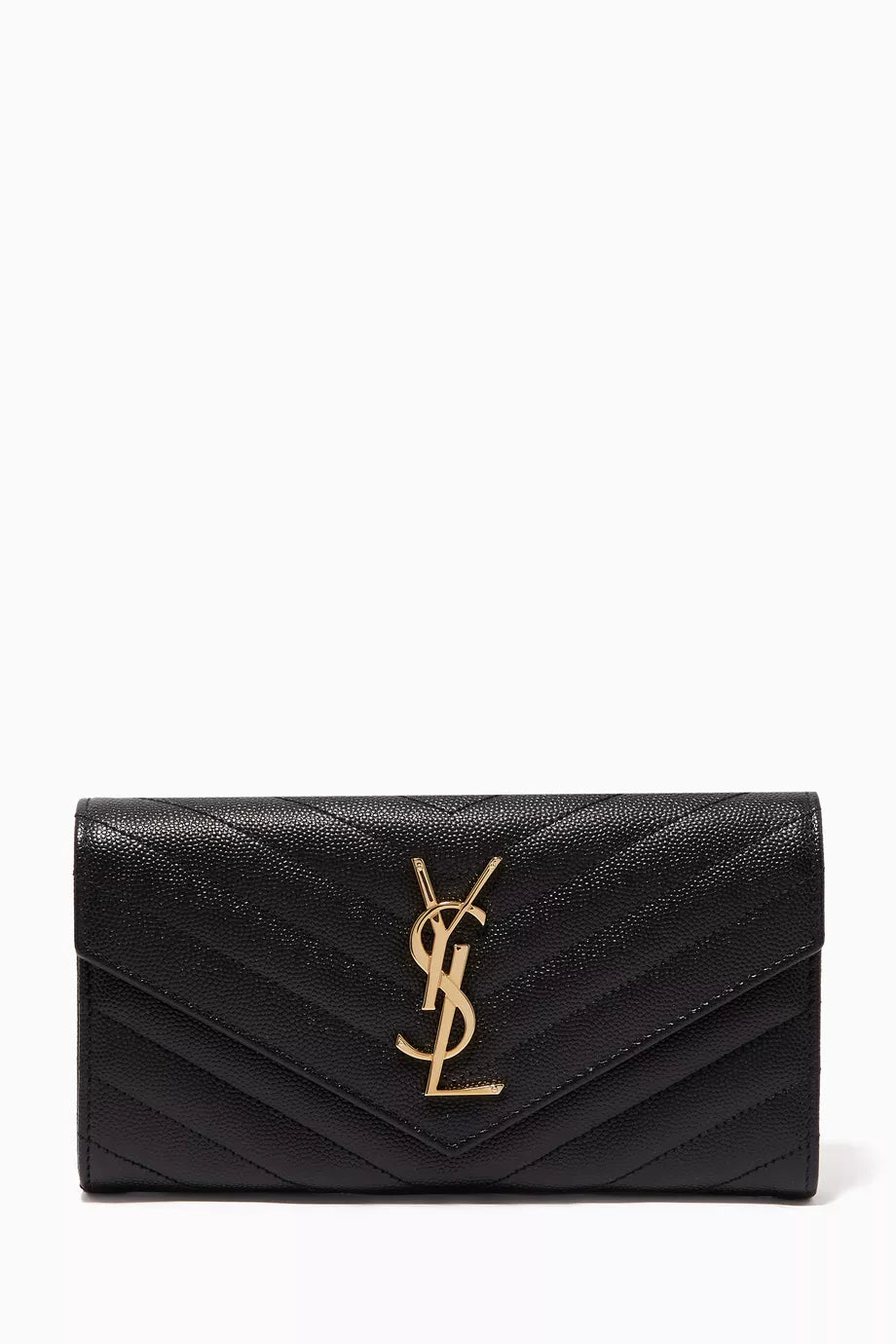 Cassandre Large Flap Wallet in Matelassé Leather