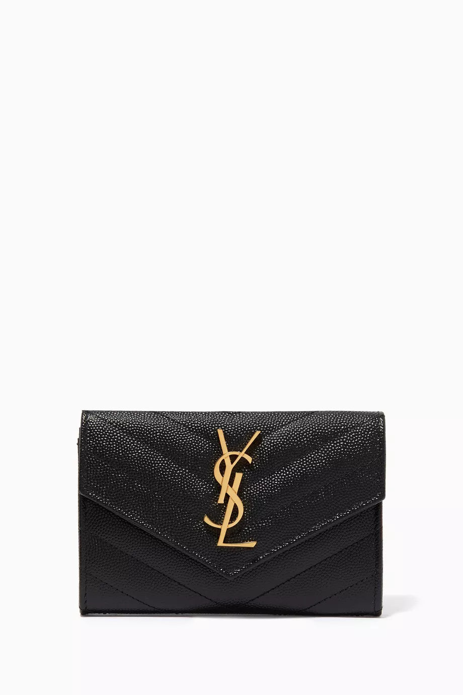 Cassandre Small Envelope Wallet in Matelassé Leather