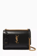 Medium Sunset Bag in Smooth Leather