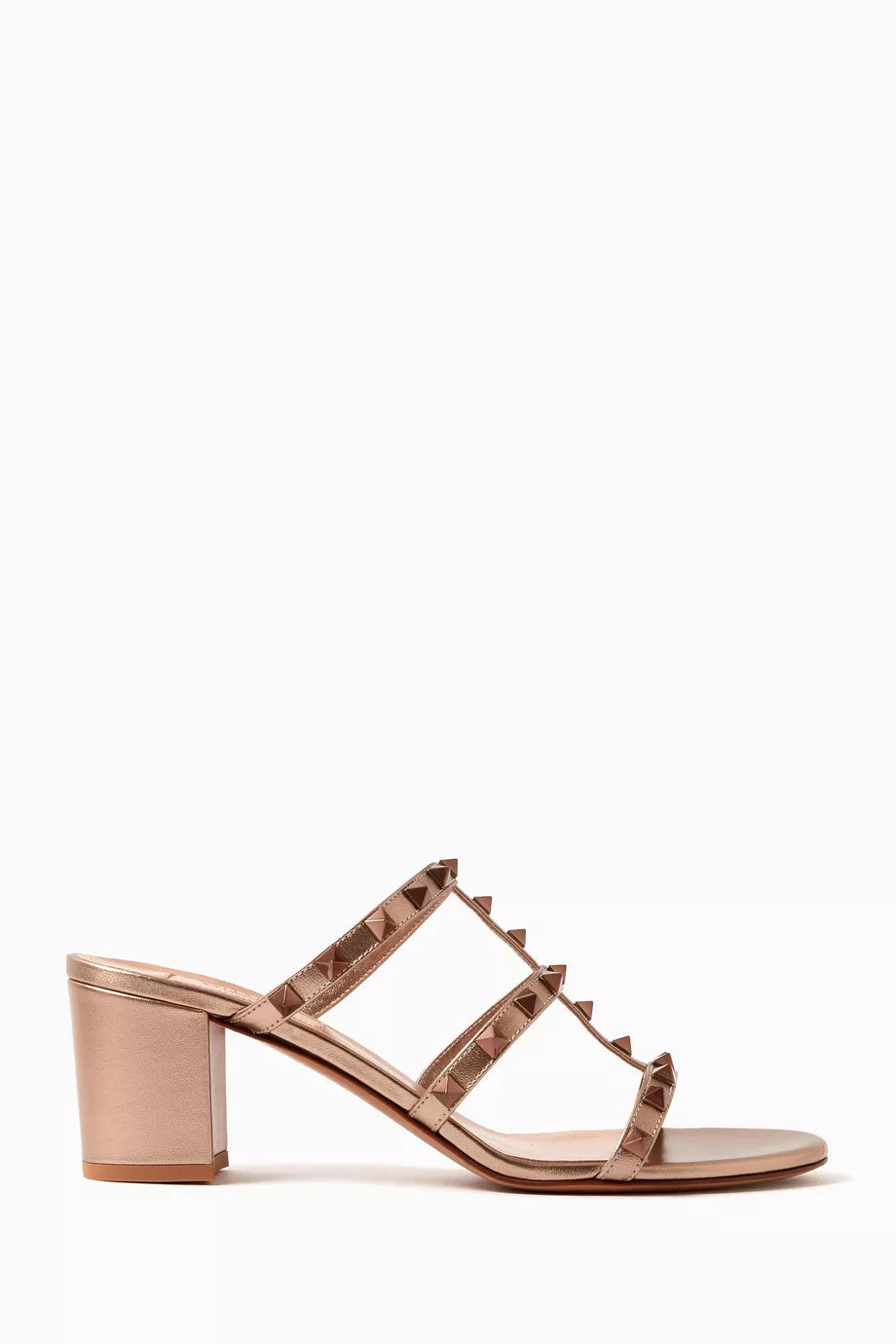 Valentino Garavani Rockstud 60 Slide Sandals in Leather