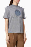 Logo Print Cotton Blend T-Shirt