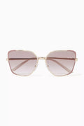 Irregular Sunglasses in Metal
