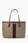 Medium GG Ophidia Tote Bag in Canvas