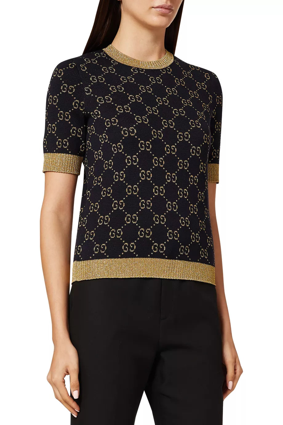GG Cotton Lamé Top