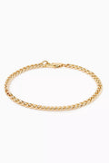 Curb Chain Bracelet with 14kt Gold Plating