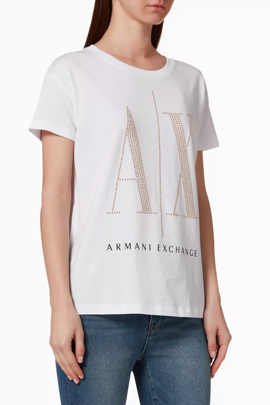 Icon Logo Stud Cotton T-shirt