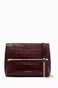 Stylist Crossbody Bag in Croco Embossed Leather