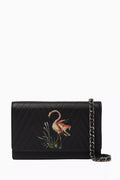 Flamingo Wallet on Chain in Leather