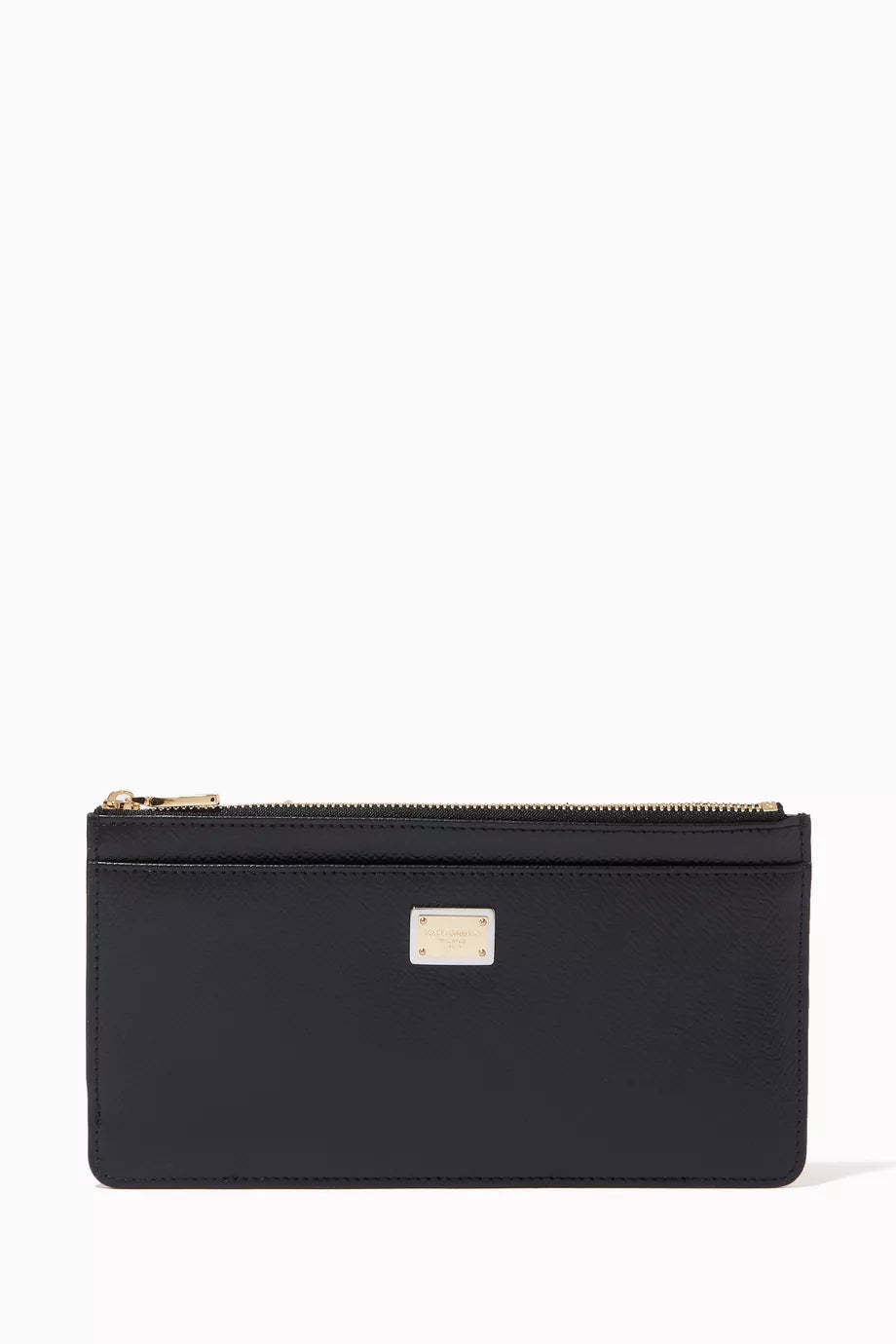 Large Card Case with DG Plate in Dauphine Leather