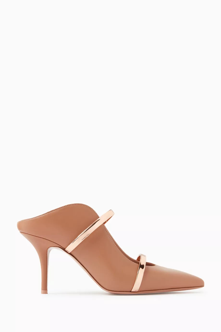 Maureen 70 Mules in Nappa & Mirror Leather