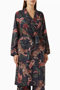 Leopard-print Soleia Robe in Organic Cotton