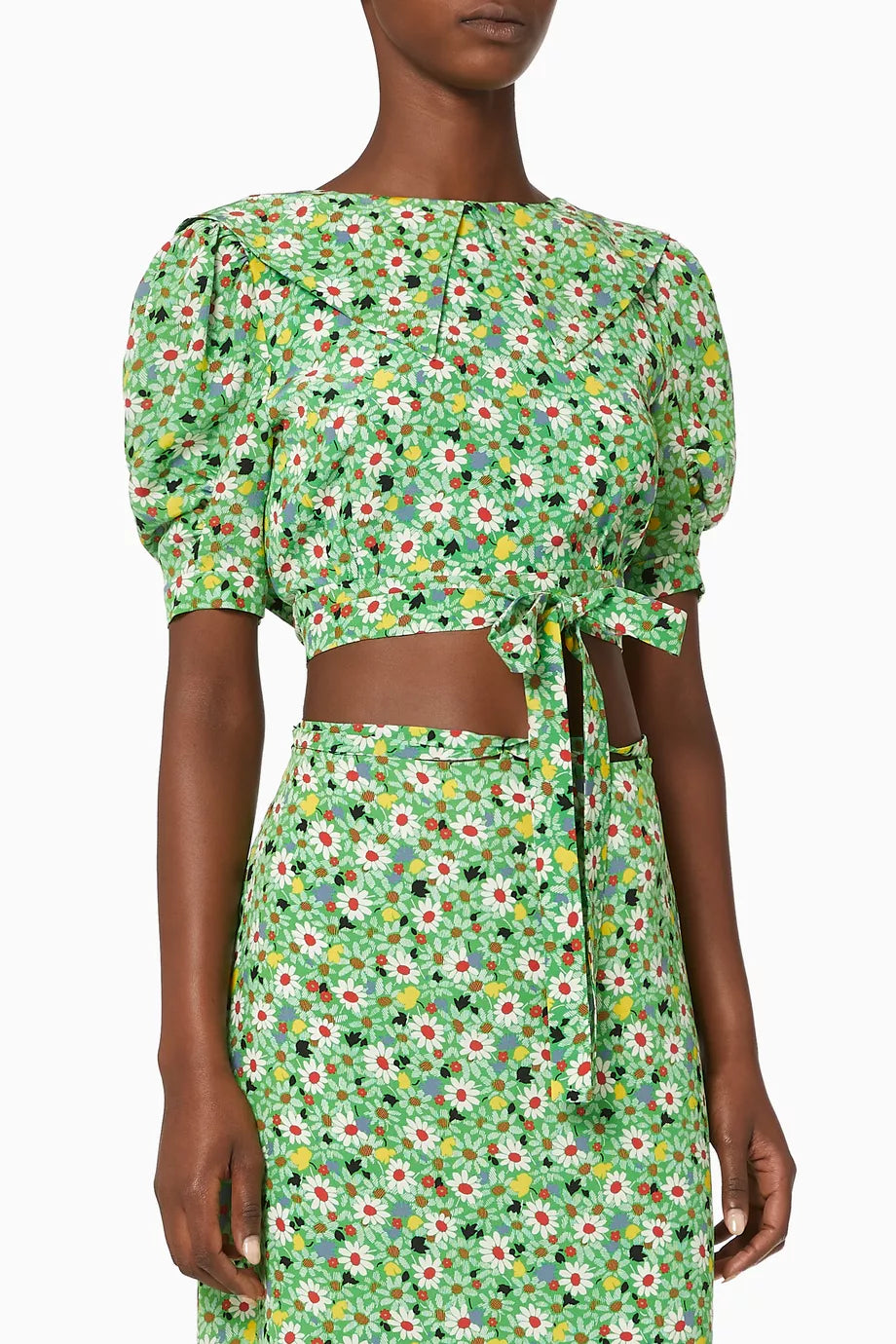 Botanical Marocain Cropped Top