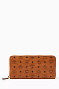 Large Zip Around Wallet in Visetos Original