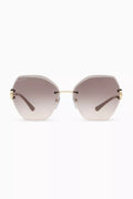 Bvlgari Bvlgari Butterfly Sunglasses in Metal