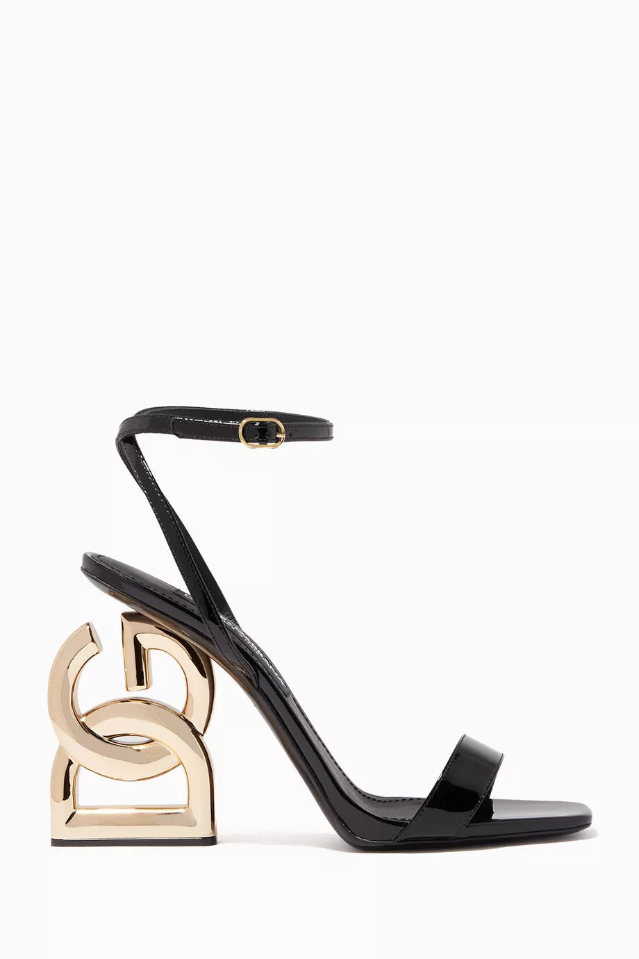 Keira 105 Sandals with DG Pop Heel in Patent Leather