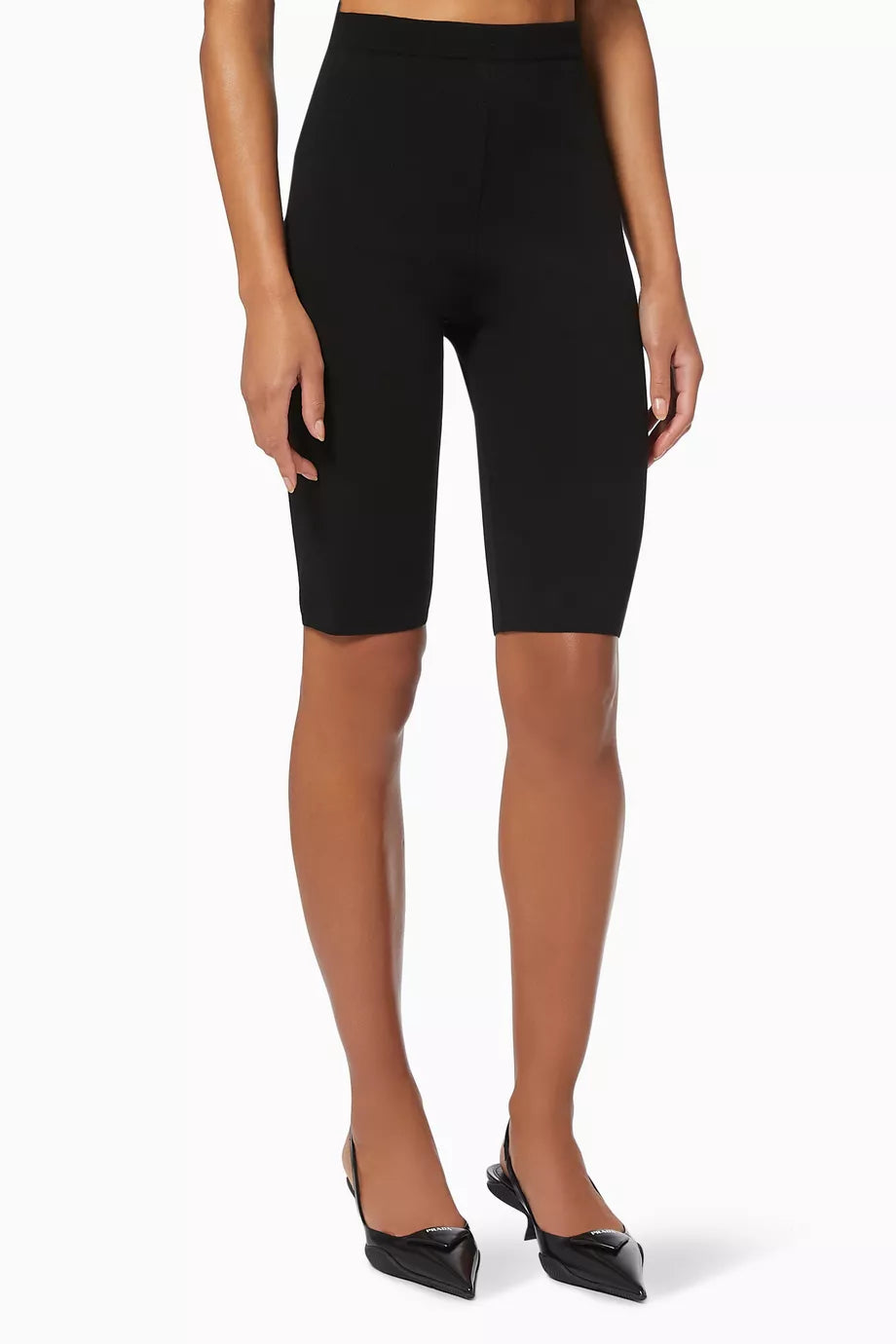 Biker Style Bermuda Shorts in Viscose