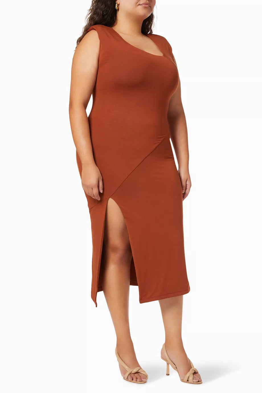 Asymmetric Neck Dress