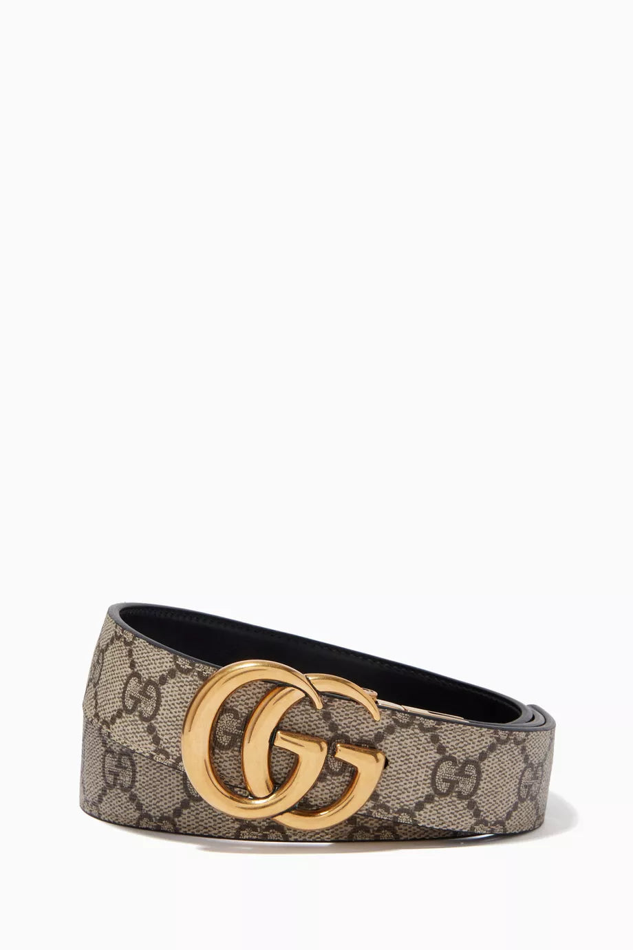GG Marmont Reversible Belt in GG Supreme Canvas & Leather