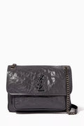 Medium Niki Bag in Crinkled Vintage Leather