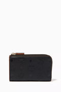 Mini Klara Zip Card Wallet in Monogram Leather