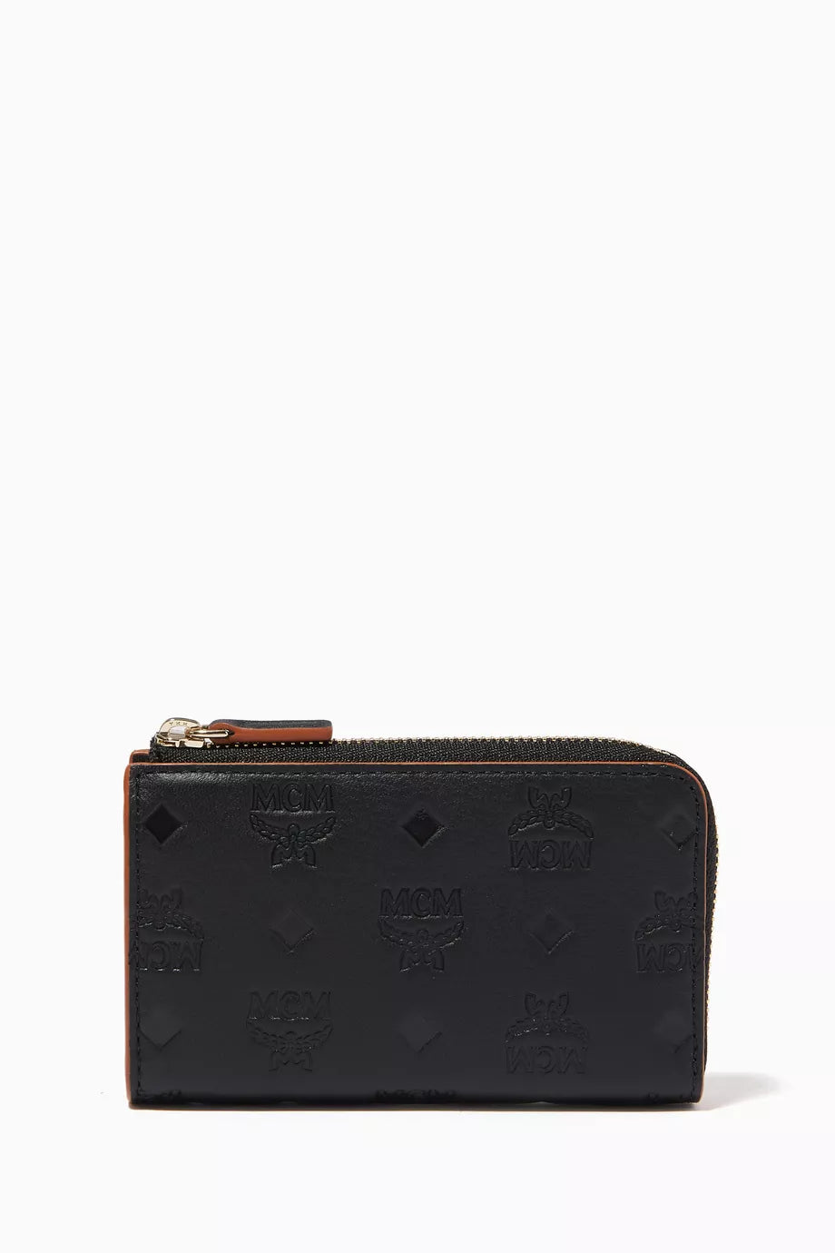 Mini Klara Zip Card Wallet in Monogram Leather