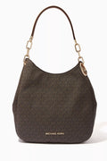Large Lillie Shoulder Bag in Logo Canvas