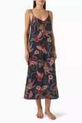 Leopard-print Soleia Slip Nightie in Cotton