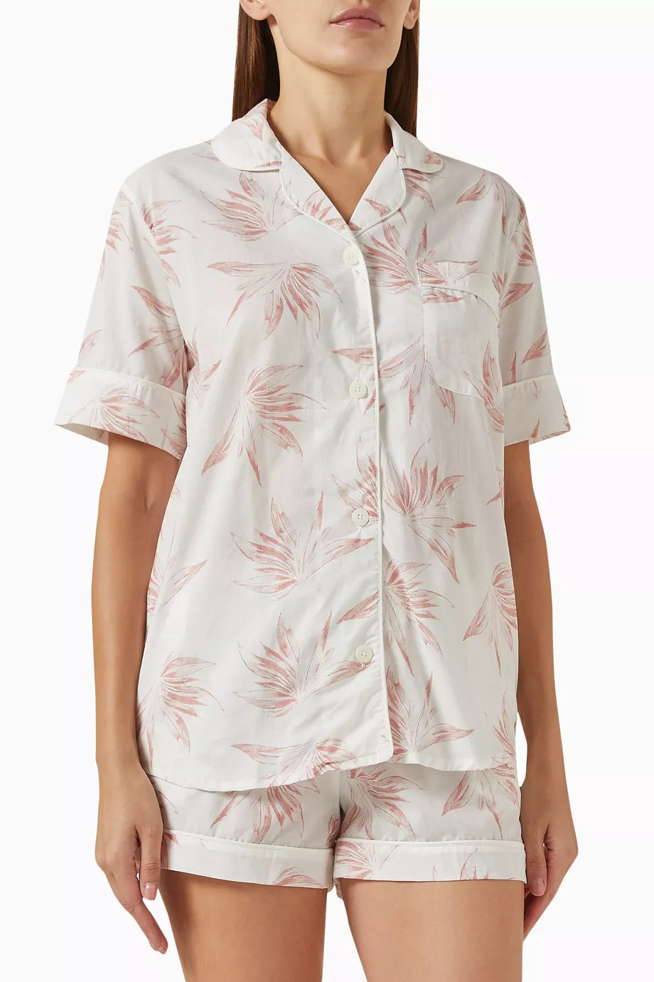 Deia-print Short Pyjama Set in Cotton
