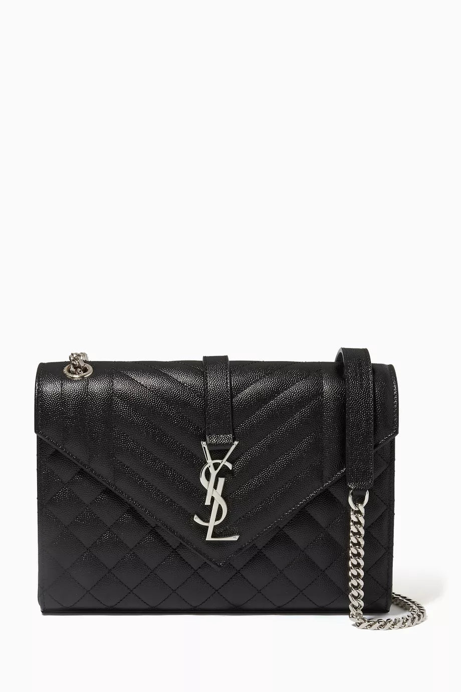 Medium Envelope Bag in Mix Matelassé Grain de Poudre Embossed Leather