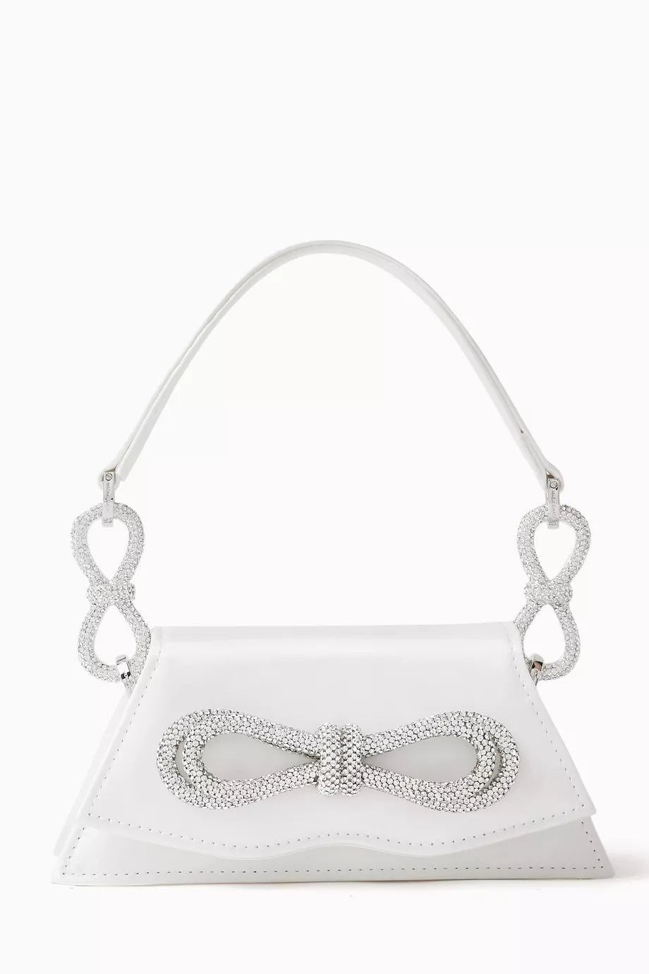Mini Samantha Double Bow Shoulder Bag in Satin